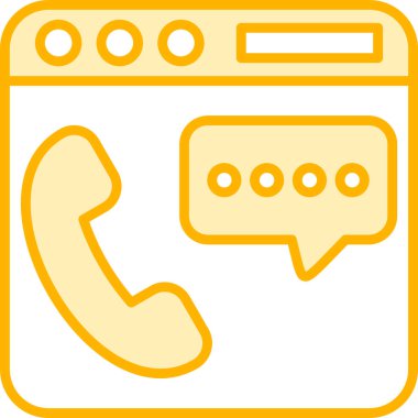 - Telefon. Web simgesi basit illüstrasyon