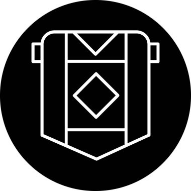 Çanta. Web simgesi basit illüstrasyon