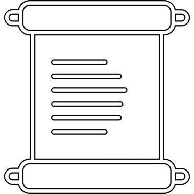 belge simgesi. vektör illüstrasyonu