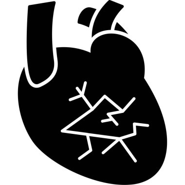 Kalp. Web simgesi basit illüstrasyon