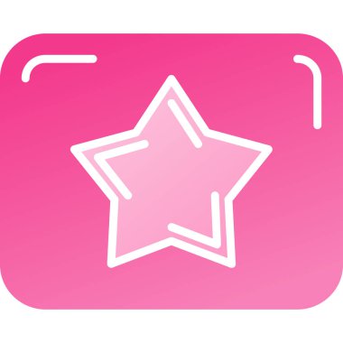 yıldız simgesi dijital illüstrasyon