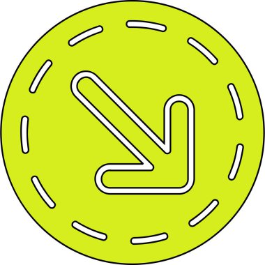 golf ikonu vektör illüstrasyonu