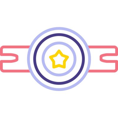 Madalya web simgesi basit tasarım