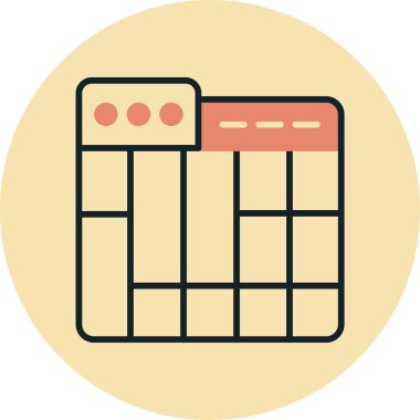 Takvim simgesi vektör illüstrasyonu