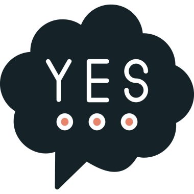 Öyle mi? Web simgesi basit illüstrasyon