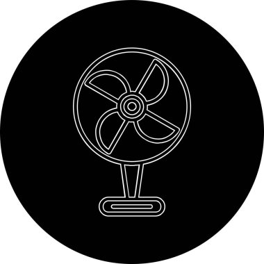 Moda tarzı izole edilmiş arka planda fan simgesi