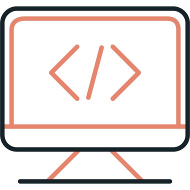 Web geliştirme simgesi vektör illüstrasyonu