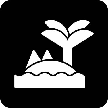 Ağaç simgesinin vektör illüstrasyonu