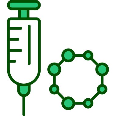 Bir test tübü simgesinin vektör çizimi