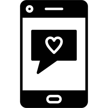 Mesaj var. Web simgesi basit illüstrasyon