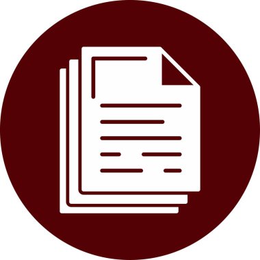 Dosya simgesinin vektör illüstrasyonu