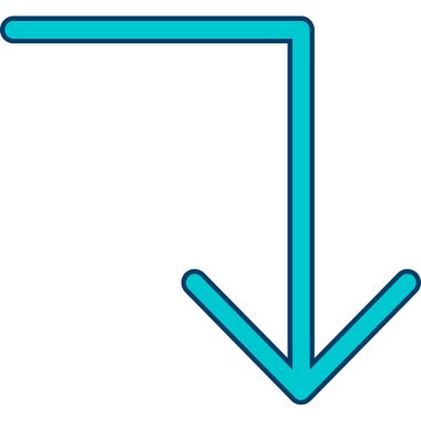 ok simgesi vektör illüstrasyonu