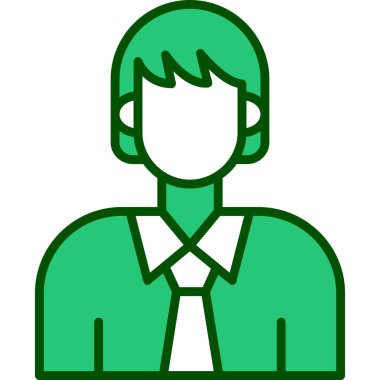 Adamım. Web simgesi basit illüstrasyon