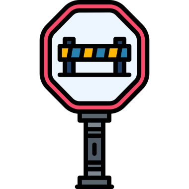trafik işareti vektör simgesi