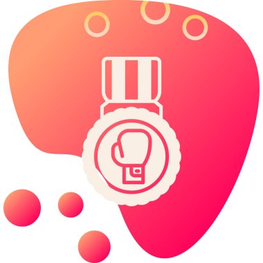 Alarm saatinin kalp simgesi içeren vektör çizimi