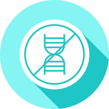 Moda biçimi izole edilmiş arkaplanda DNA simgesi