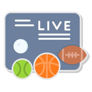 canlı spor vektör simgesi