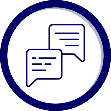 konuşma baloncukları vektör simgesi düzenlenebilir