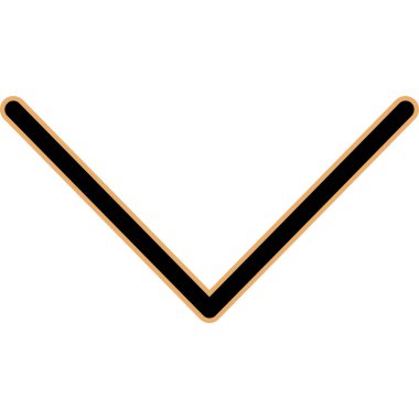 aşağı ok simgesi. vektör illüstrasyonu