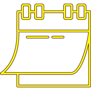 takvim anımsatıcı simgesi, vektör tasarımı