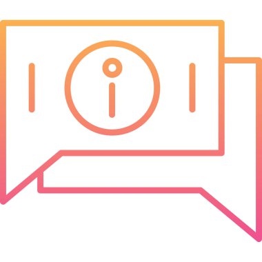 Sohbet simgesinin vektör illüstrasyonu