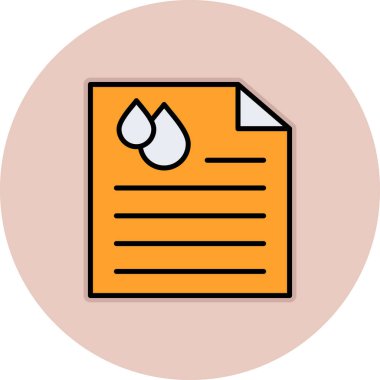 belge simgesi vektör illüstrasyonu