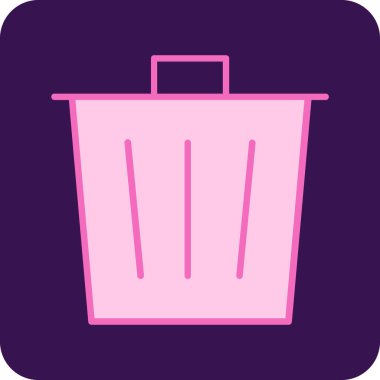 çöp simgesi vektör illüstrasyonu