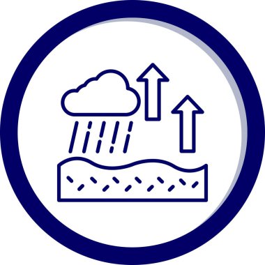 Bulut. Web simgesi basit illüstrasyon