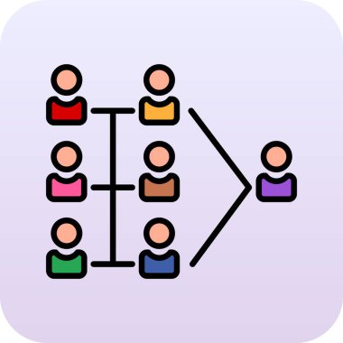 ağ paylaşım simgesi, vektör illüstrasyonu