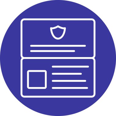 Kalkanın vektör illüstrasyon simgesi