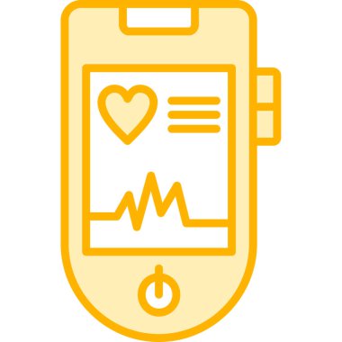 Akıllı Telefon. Web simgesi basit illüstrasyon