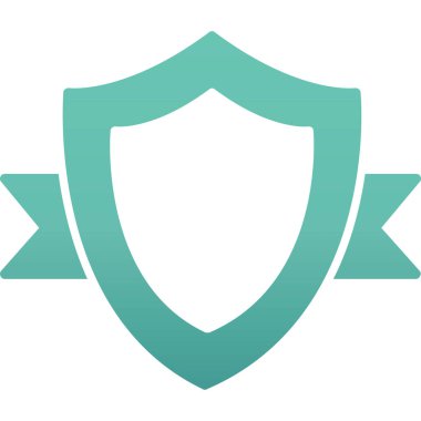 Kalkan. Web simgesi basit illüstrasyon