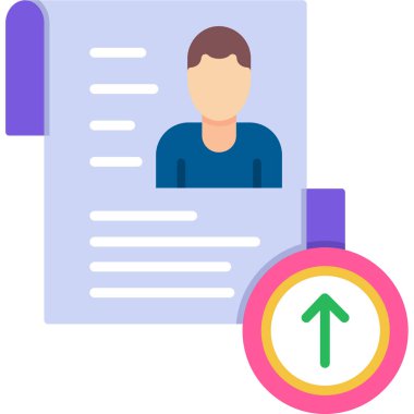 İş araması. Web simgesi basit illüstrasyon