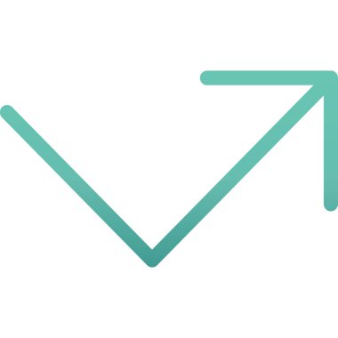 yön sağ ok simgesi, vektör illüstrasyonu