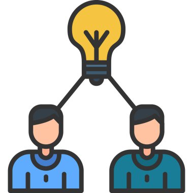 Ampul. Web simgesi basit illüstrasyon