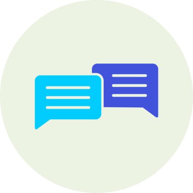 Sohbet simgesi vektör illüstrasyonu