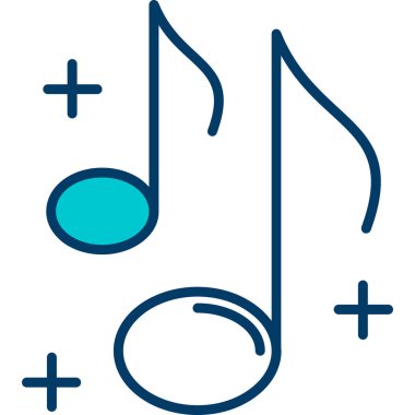 Müzik. Web simgesi basit tasarım