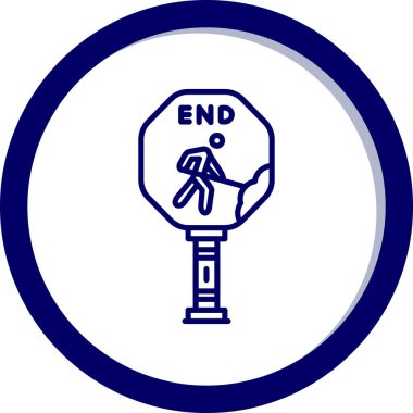 Yol simgesi vektör illüstrasyonu