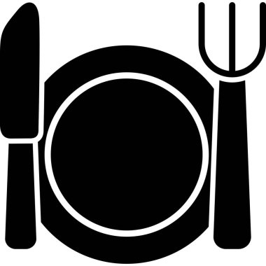 yiyecek ve içecek ikon vektör çizimi