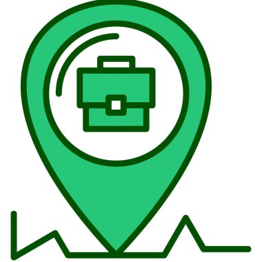 konum pin simgesi vektör illüstrasyonu