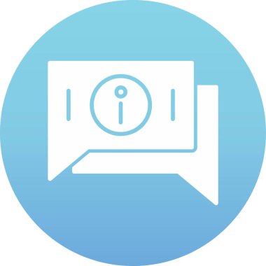 İleti simgesi. Vektör çizim