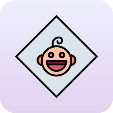 bebek ikonu vektör illüstrasyonu