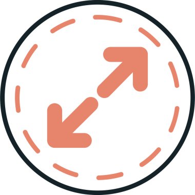 Ok. Web simgesi basit illüstrasyon