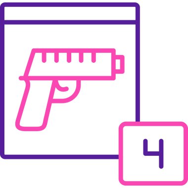 tabanca simgesi tasarım vektörü