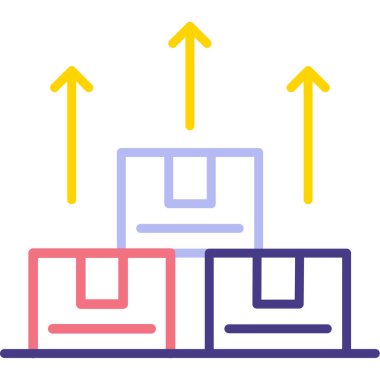 iş grafiği vektör simgesi modern çizgi çizimi arka planda izole edildi. iş ve finans kavramı.