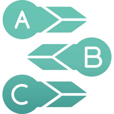 ok simgelerinin vektör illüstrasyonu