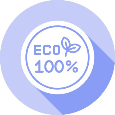 Çevre dostu rozet simgesi vektör çizimi çizimi