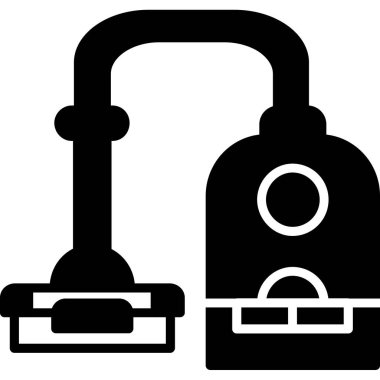 Temizlik fırçası. Basit illüstrasyon