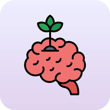 Beyin yetiştiren bitki büyümeyi sembolize ediyor