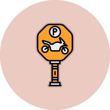 scooter doldurulmuş vektör simgesi dekoru